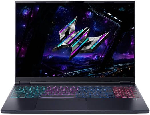 GAM1 Acer Predator Helios Neo 16S AI Gaming Laptop, 16" WQXGA OLED 240Hz Display, Inlet Core Ultra 9 275HX, 16GB RAM, 1TB SSD, RTX 5060 8GB GPU, English K/B, Win11, Black | NH.QZSAA.001 / NH.U0MAA.001